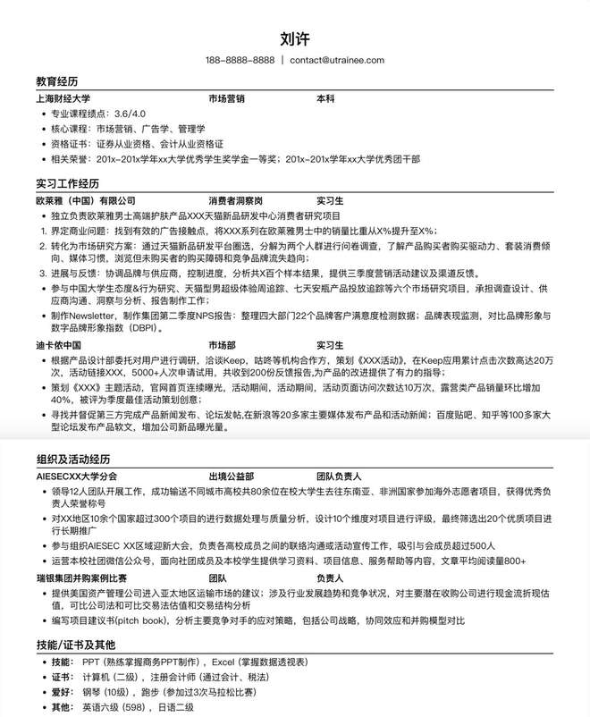 开云 开云体育官网营销策划类的岗位怎么写简历比较好？(图2)
